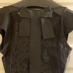 Valentino Front lace see through Top w accent bows